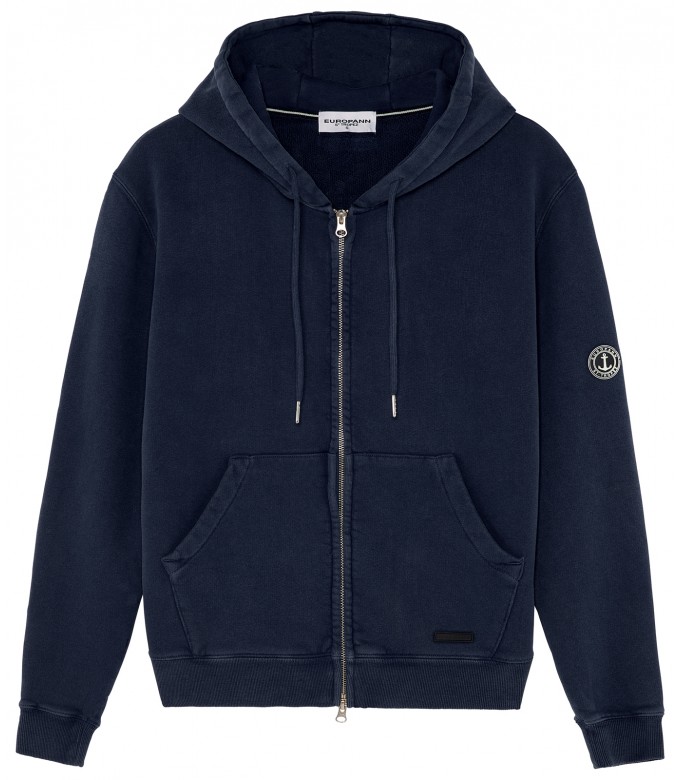 KEV - Gilet en molleton bleu marine