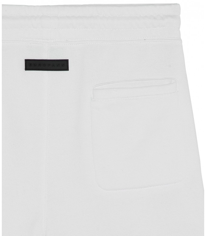 JOSH - Short en molleton blanc