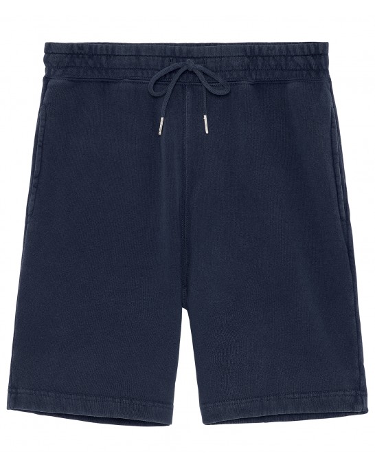 JOSH - Short en molleton bleu marine