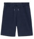 JOSH - Navy blue fleece shorts