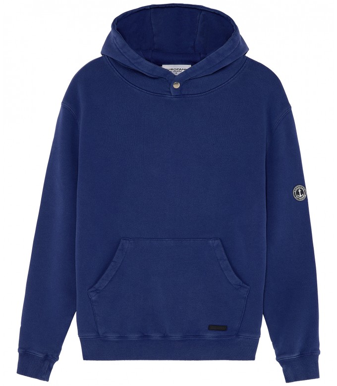 EVAN - Indigo Hooded Sweatshirt