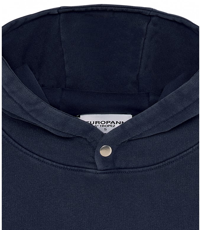 EVAN - Navy blue Hooded Sweatshirt