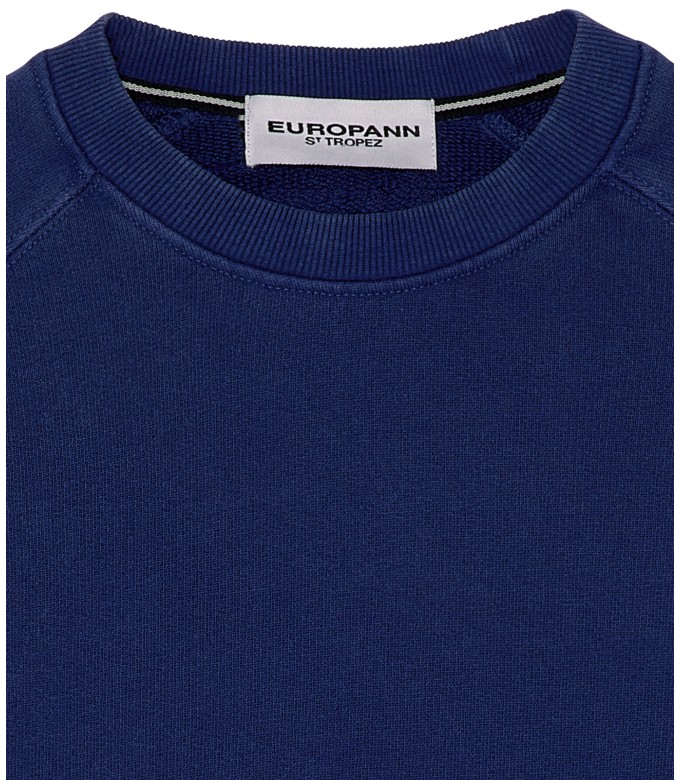 JULIAN - Sweat en molleton indigo