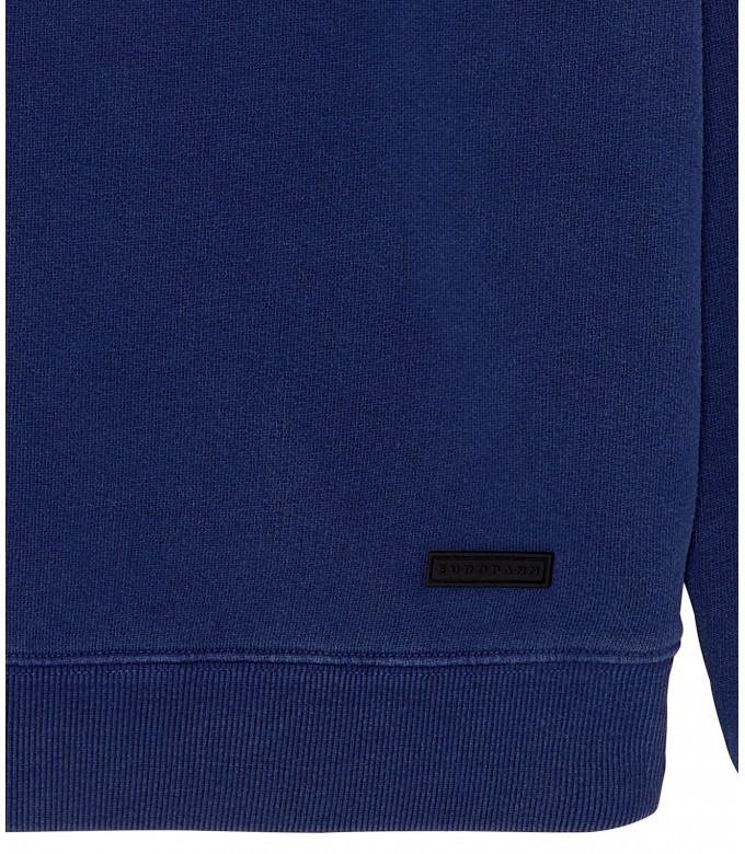 JULIAN - Indigo fleece sweatshirt