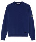 JULIAN - Indigo fleece sweatshirt