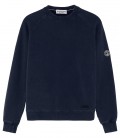 JULIAN - Sweat en molleton bleu marine