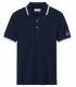 TAMPA - Navy blue stretch piqué polo shirt