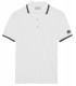 TAMPA - White stretch polo shirt