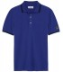 TAMPA - indigo stretch piqué polo shirt