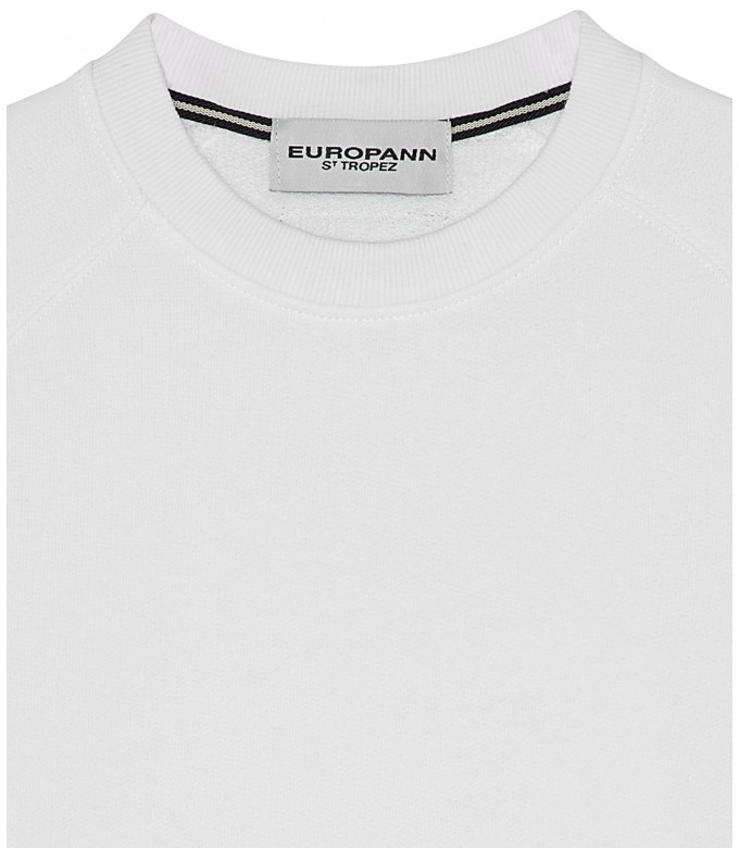 JULIAN - Sweat en molleton blanc