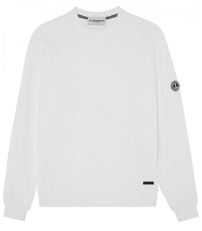 JULIAN - Sweat en molleton blanc