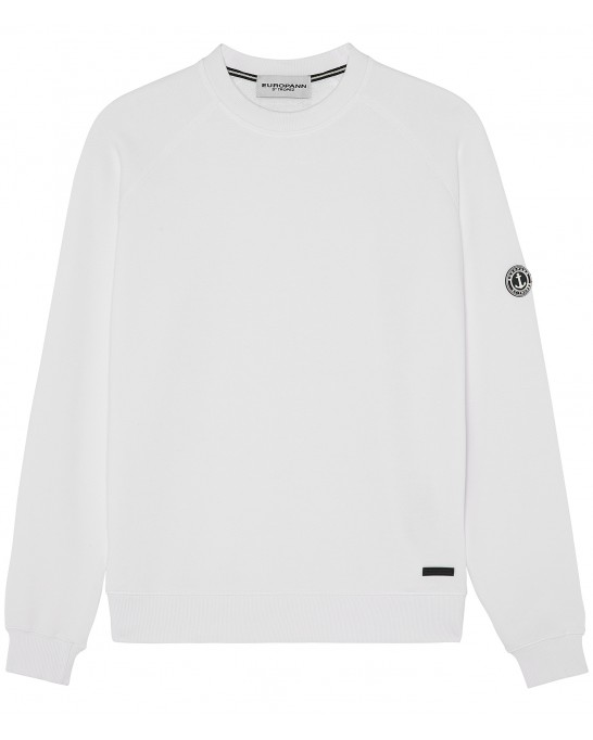 JULIAN - White fleece sweatshirt