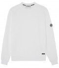 JULIAN - Sweat en molleton blanc