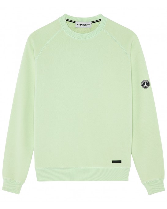 JULIAN - Aqua fleece sweatshirt