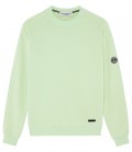 JULIAN - Aqua fleece sweatshirt