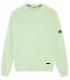 JULIAN - Aqua fleece sweatshirt