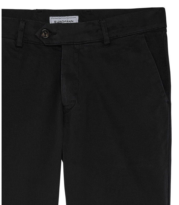 FLASH - Pantalon chino noir hiver