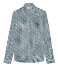 HEART - Chemise en viscose imprimé bleu