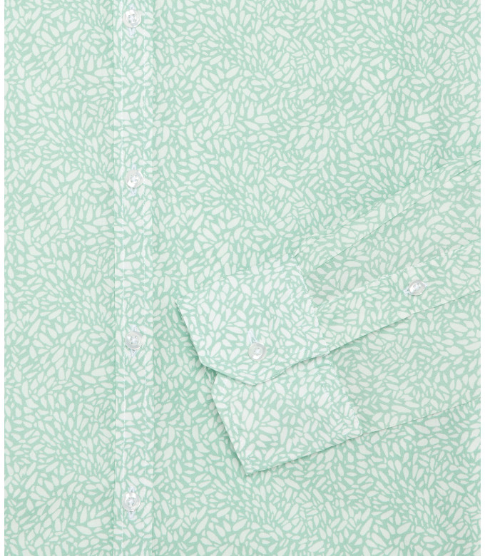 JAMY - Original aqua print linen shirt