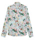 FLOWER - Cotton sky blue flower printed shirt