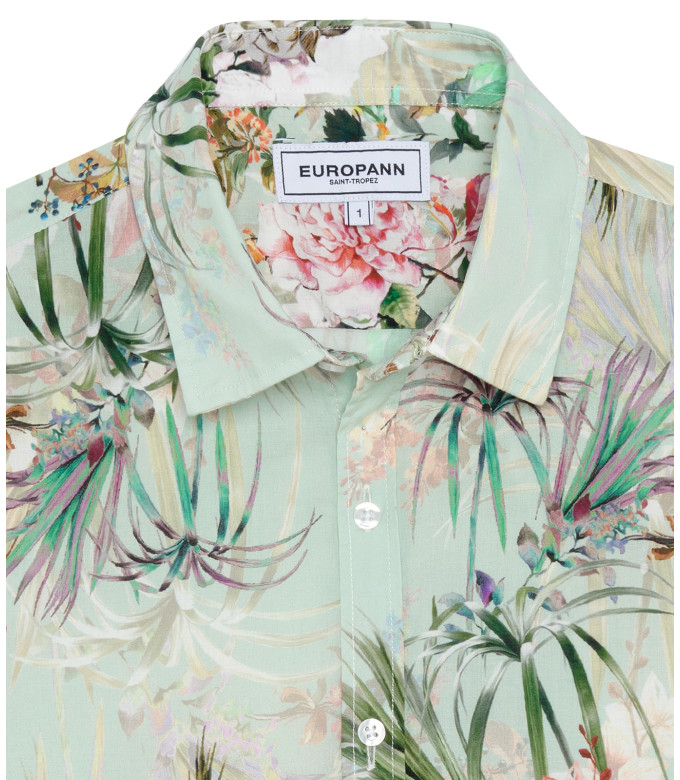 LUC - Cotton Aqua printed shirt