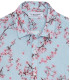 CIRO - Sky Japanese flower print linen shirt