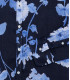 ELIAS - Chemise en lin imprimé fleur bleuet
