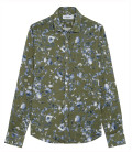 EAST -Flower print linen men's shirt