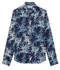 RALF - Marine floral print linen shirt