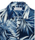 KANYE - Marine floral print linen shirt