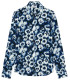 ADAM - Chemise lin imprimé marine
