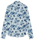 ADAM - White printed linen shirt