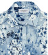 LORD- Chemise lin imprimé fleurie Indigo