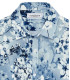 LORD - Indigo floral printed linen shirt