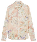 LORD - Pink floral printed linen shirt