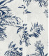 BLAKE - Chemise en lin imprimé fougere blanc
