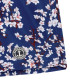 THEO  Short de bain imprimé motif fleur japonaise indigo