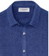 JONAS - Chemise unie lin indigo