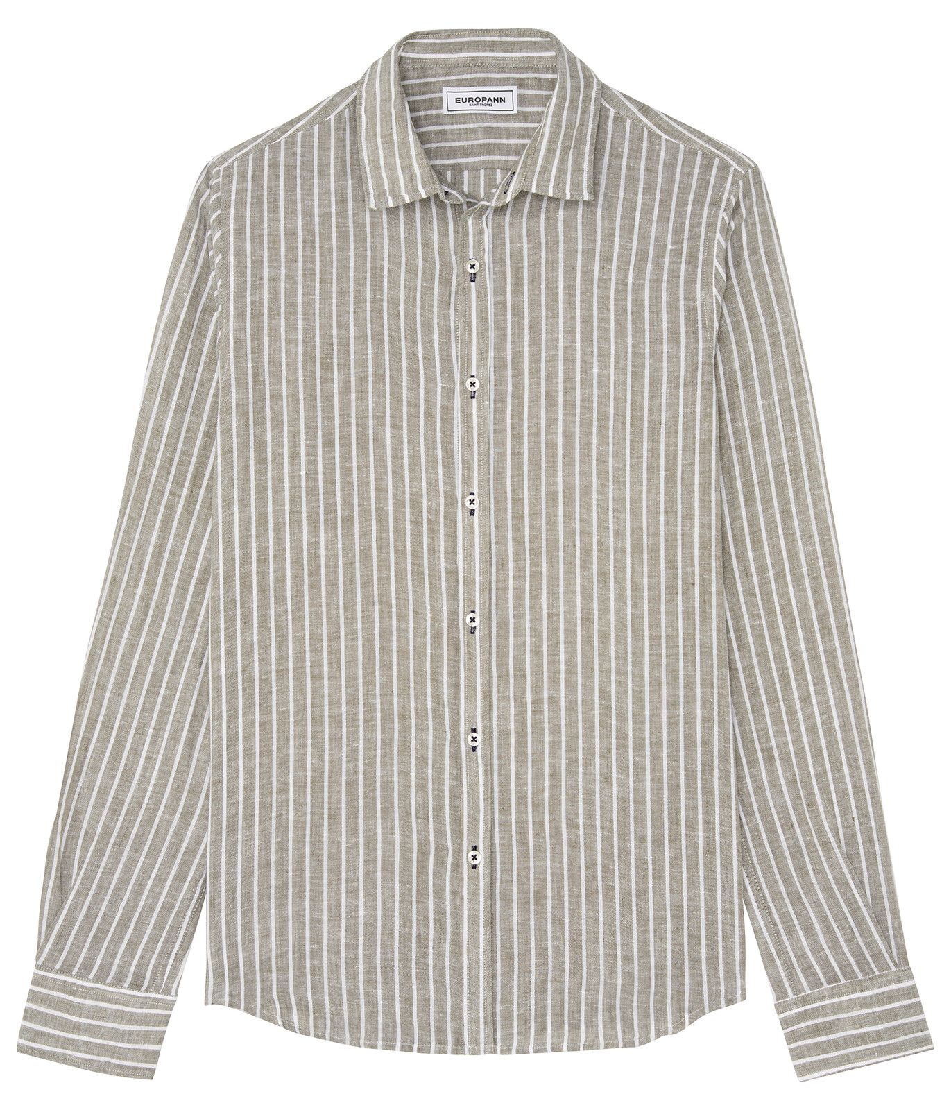 Chemise en hotsell lin kaki homme