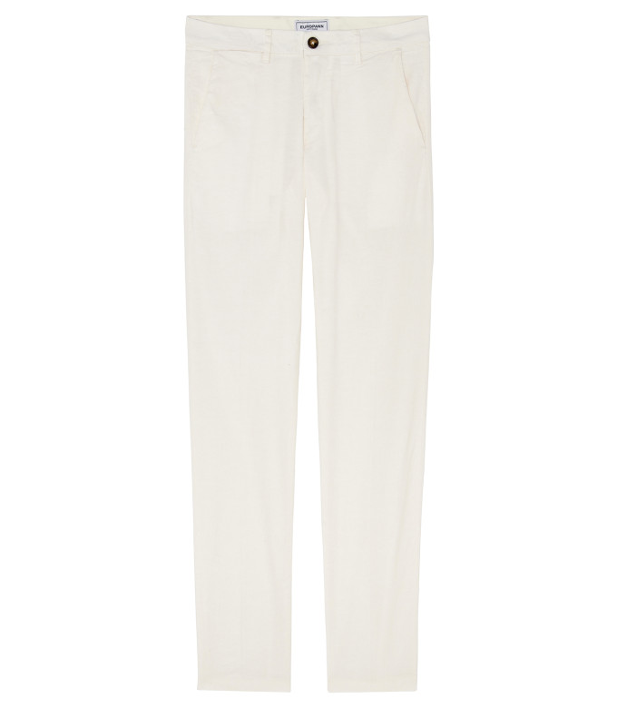 GORDON - Pantalon en lin Blanc