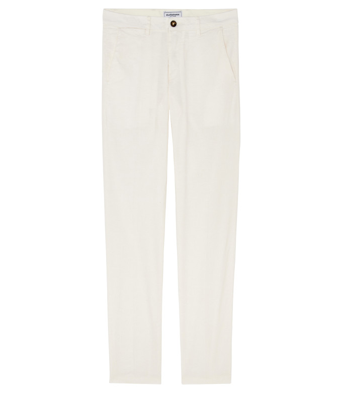 GORDON - White linen chino pant