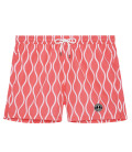 JAROD - Wavy fuchsia printed swim shorts