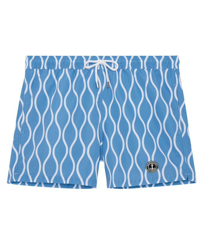 JAROD - Short de bain imprimé wavy fushia