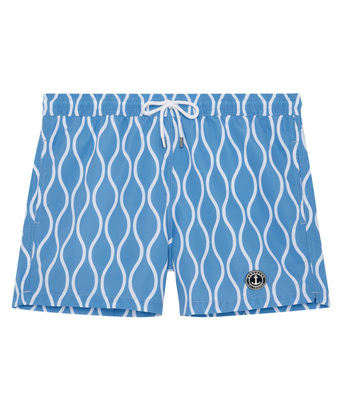 JAROD - Wavy ocean printed swim shorts