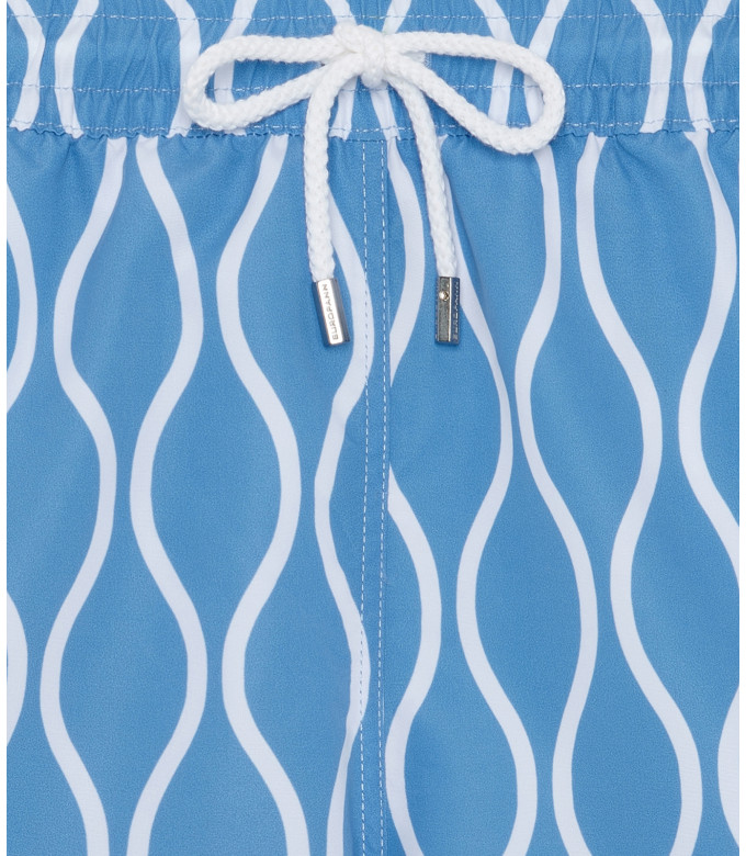 JAROD - Wavy ocean printed swim shorts