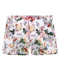 FLY - Short de bain imprimé fleurie estival ecru