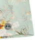 LUKA - Short de bain imprimé fleurs japonaises aqua
