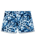 ALEX - Short navy floral swim shorts