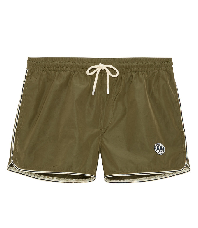 TOM - Short de bain uni kaki