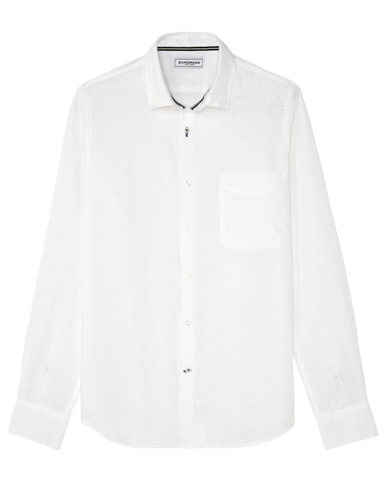 DIVA - Casual linen shirt, white